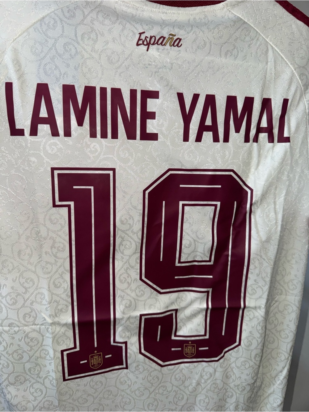 Adidas Spain 2026 #19 Lamine Yamal Men’s Away Soccer Jersey 🆕 - Picture 9 of 11